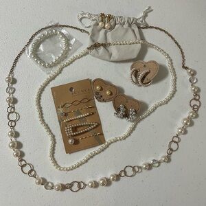 Faux Pearl Jewelry Bundle
